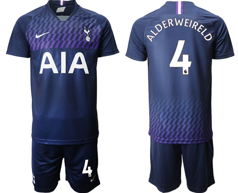 Men 2019-2020 club Tottenham Hotspur away #4 blue Soccer Jerseys->tottenham jersey->Soccer Club Jersey